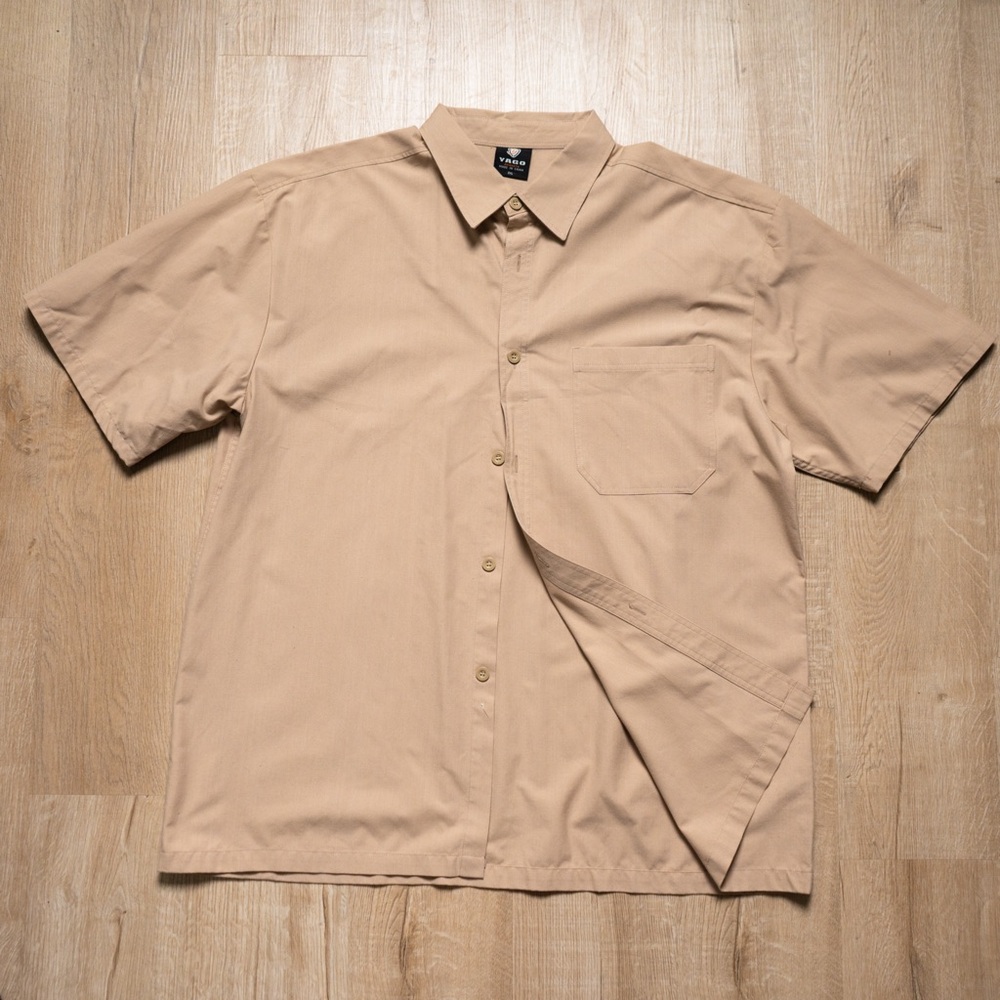 YAGO TAN BUTTON DOWN